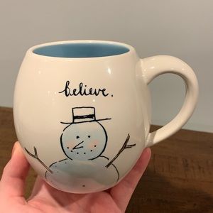 Rae Dunn Believe Snowman Mug
